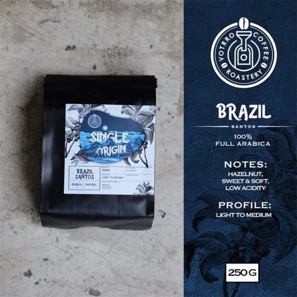 Photo product of brazil santos for manual brew in 1 kg packaging