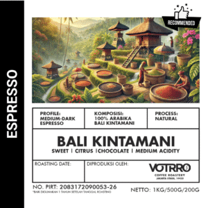 Arabica Bali Kintamani Espresso Coffee