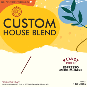 Custom Arabica Robusta Roasted Coffee Blend