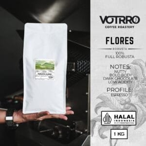 product photo of fine robusta flores in 1 kg packaging